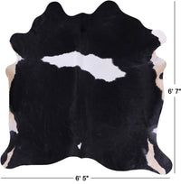 Thumbnail for SUPER SALE Black & White Natural Cowhide Rug - Large 6' 7