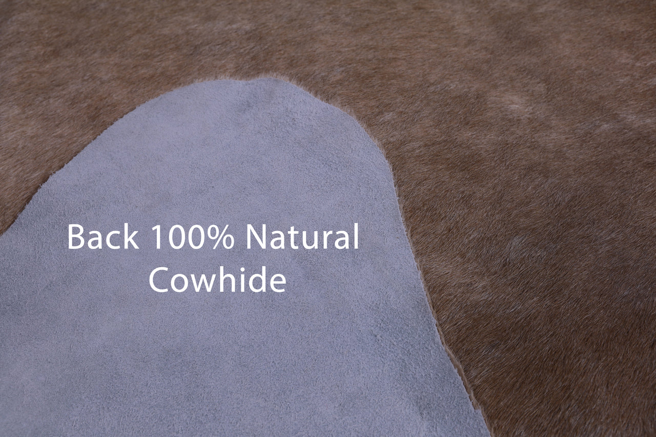 SUPER SALE Light Brown Natural Cowhide Rug - X-Large 6' 10"H x 6' 0"W