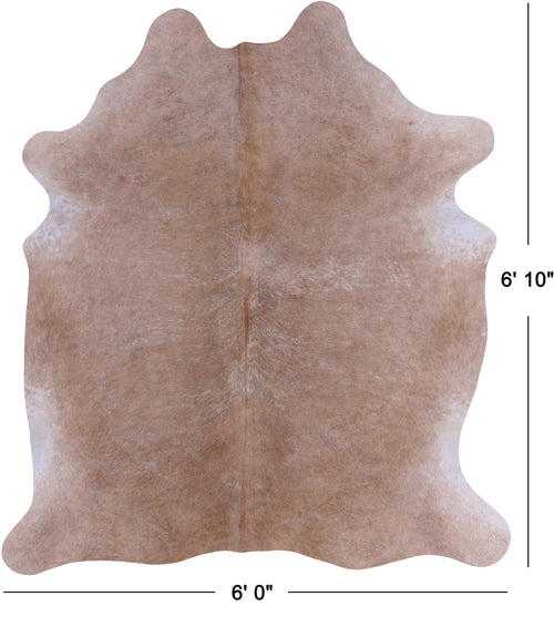 SUPER SALE Light Brown Natural Cowhide Rug - X-Large 6' 10