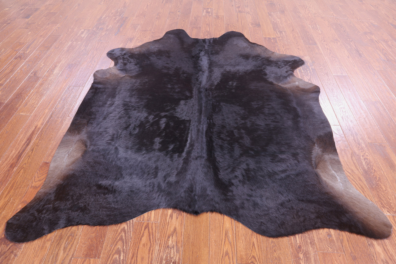 SUPER SALE Dark Brown Natural Cowhide Rug - XX-Large 7' 4"H x 6' 5"W