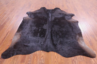 Thumbnail for SUPER SALE Dark Brown Natural Cowhide Rug - XX-Large 7' 4