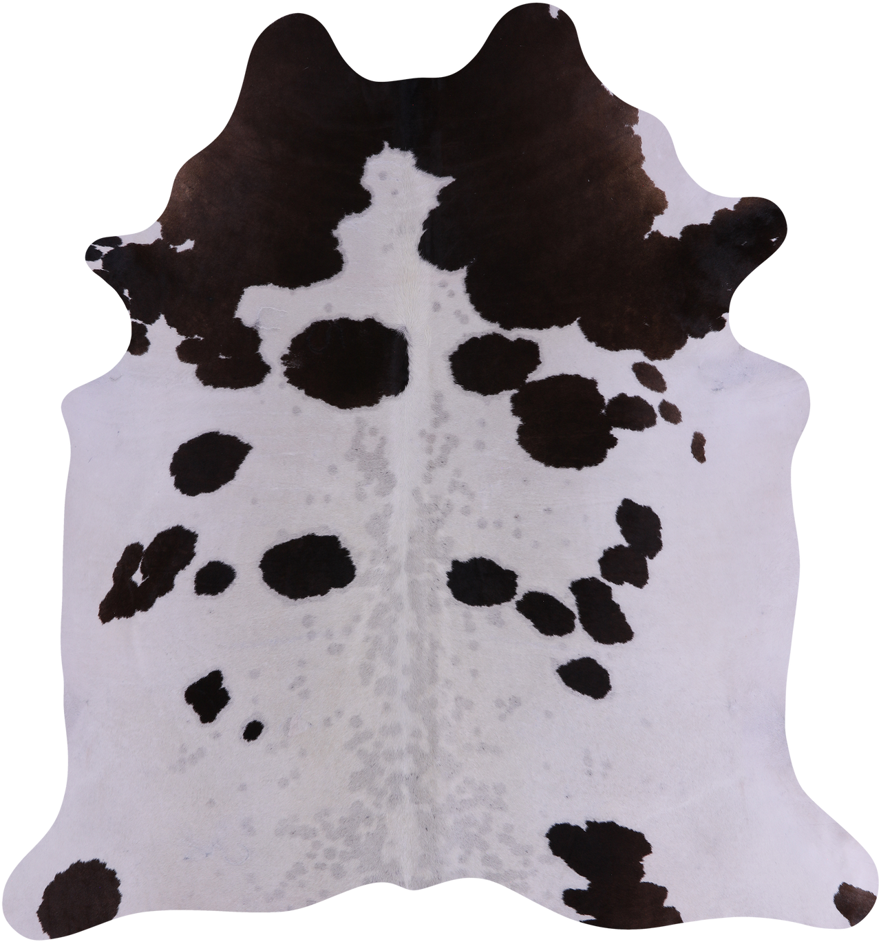 SUPER SALE Brown & White Natural Cowhide Rug - X-Large 7' 2"H x 6' 5"W