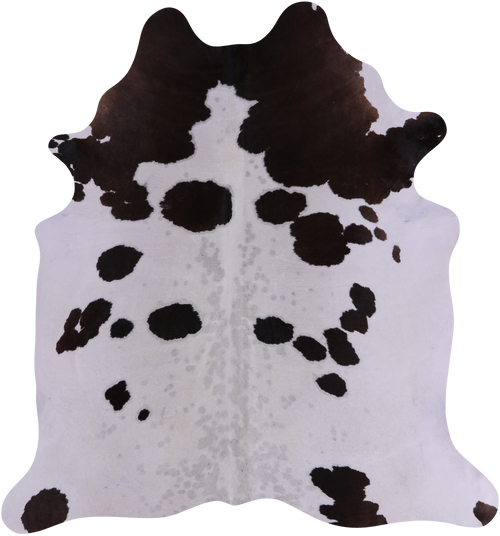 SUPER SALE Brown & White Natural Cowhide Rug - X-Large 7' 2