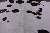 Thumbnail for SUPER SALE Brown & White Natural Cowhide Rug - X-Large 7' 2