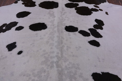 SUPER SALE Brown & White Natural Cowhide Rug - X-Large 7' 2