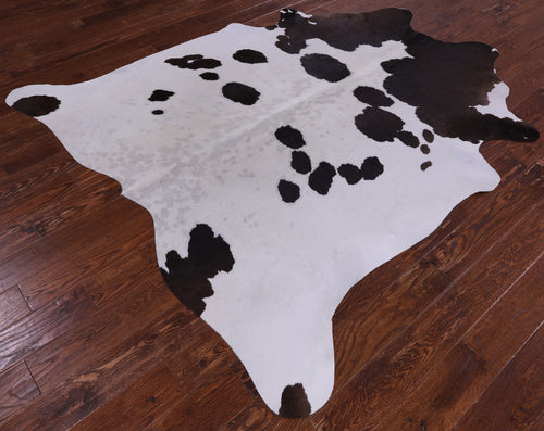 SUPER SALE Brown & White Natural Cowhide Rug - X-Large 7' 2