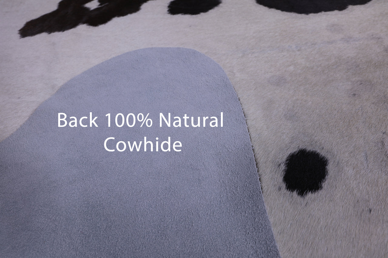 SUPER SALE Brown & White Natural Cowhide Rug - X-Large 7' 2"H x 6' 5"W