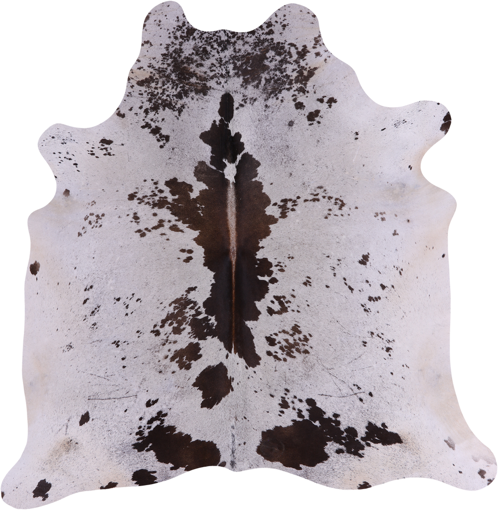 SUPER SALE Brown Salt & Pepper Natural Cowhide Rug - X-Large 7' 3"H x 7' 0"W