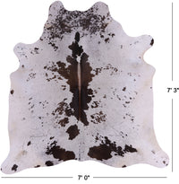 Thumbnail for SUPER SALE Brown Salt & Pepper Natural Cowhide Rug - X-Large 7' 3
