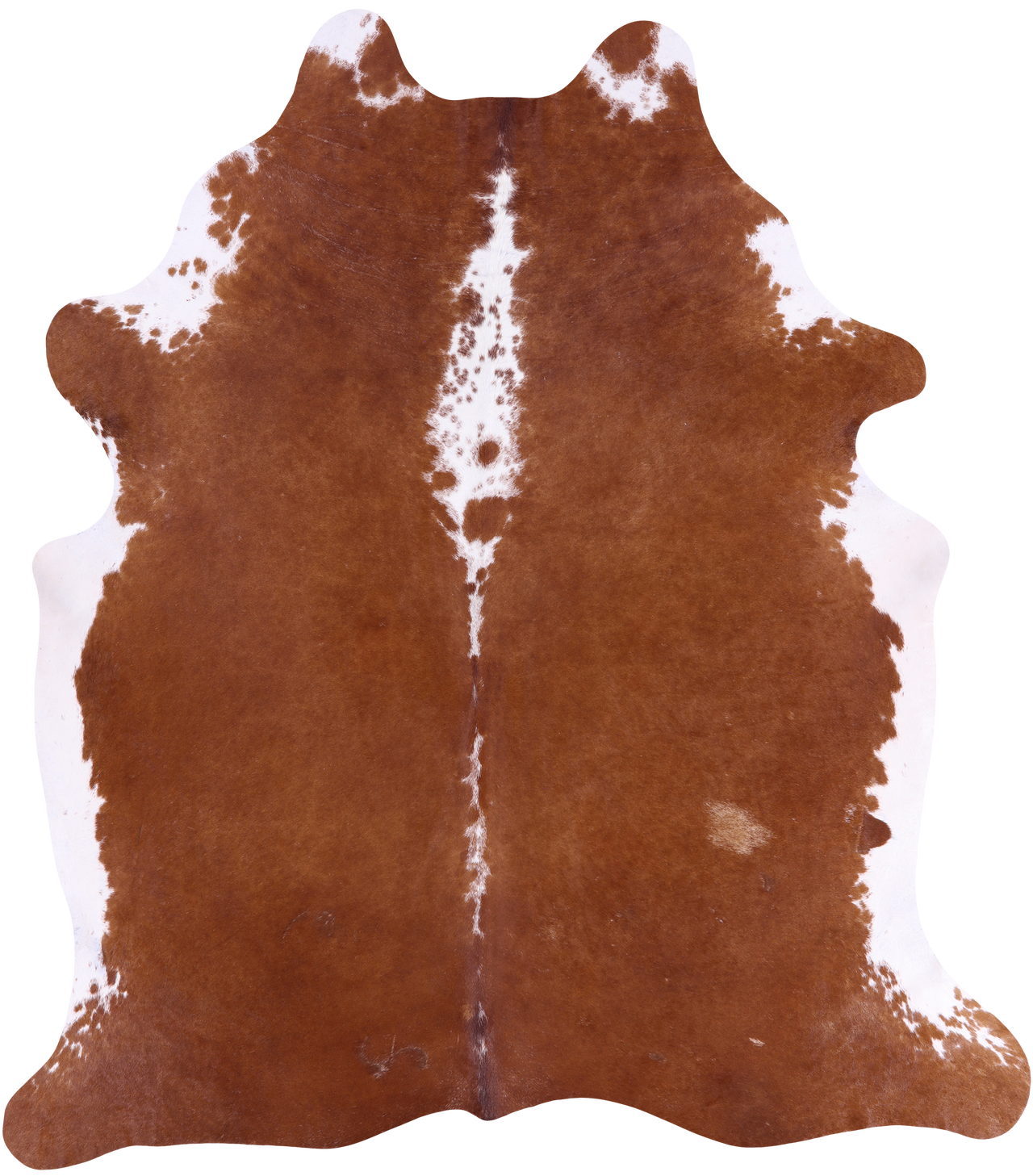 SUPER SALE Brown & White Natural Cowhide Rug - XX-Large 7' 8"H x 6' 9"W