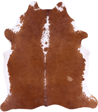 Thumbnail for SUPER SALE Brown & White Natural Cowhide Rug - XX-Large 7' 8