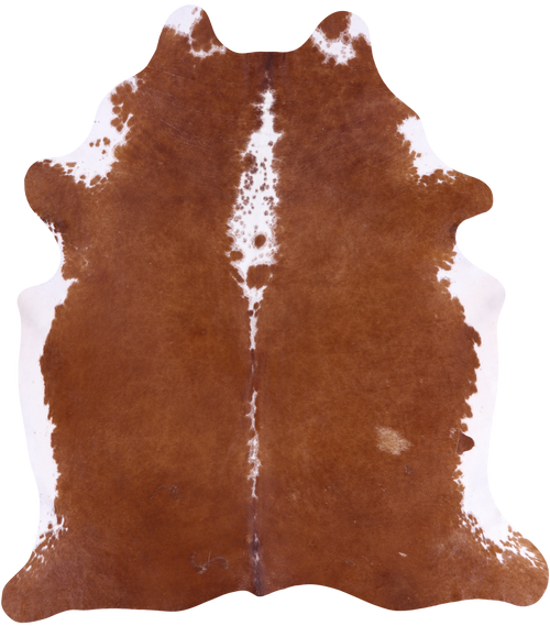 SUPER SALE Brown & White Natural Cowhide Rug - XX-Large 7' 8
