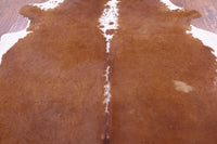 Thumbnail for SUPER SALE Brown & White Natural Cowhide Rug - XX-Large 7' 8