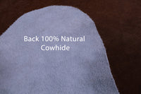 Thumbnail for SUPER SALE Brown & White Natural Cowhide Rug - XX-Large 7' 8