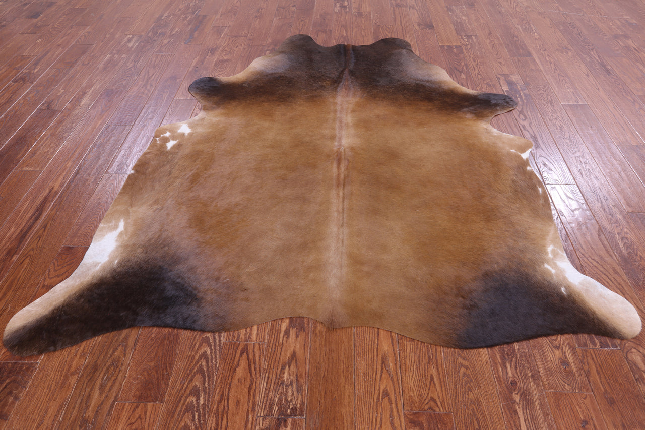 SUPER SALE Light Brown Natural Cowhide Rug - X-Large 7' 0"H x 6' 3"W