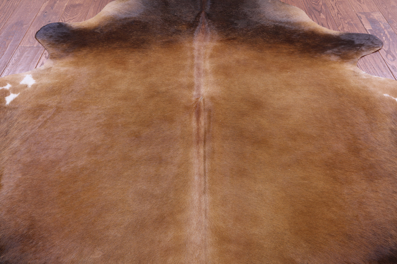 SUPER SALE Light Brown Natural Cowhide Rug - X-Large 7' 0"H x 6' 3"W