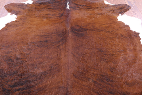 SUPER SALE Brindle Natural Cowhide Rug - X-Large 7' 1
