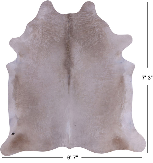 SUPER SALE Champagne Natural Cowhide Rug - X-Large 7' 3