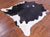 SUPER SALE Black & White Natural Cowhide Rug - XX-Large 7' 5"H x 6' 9"W