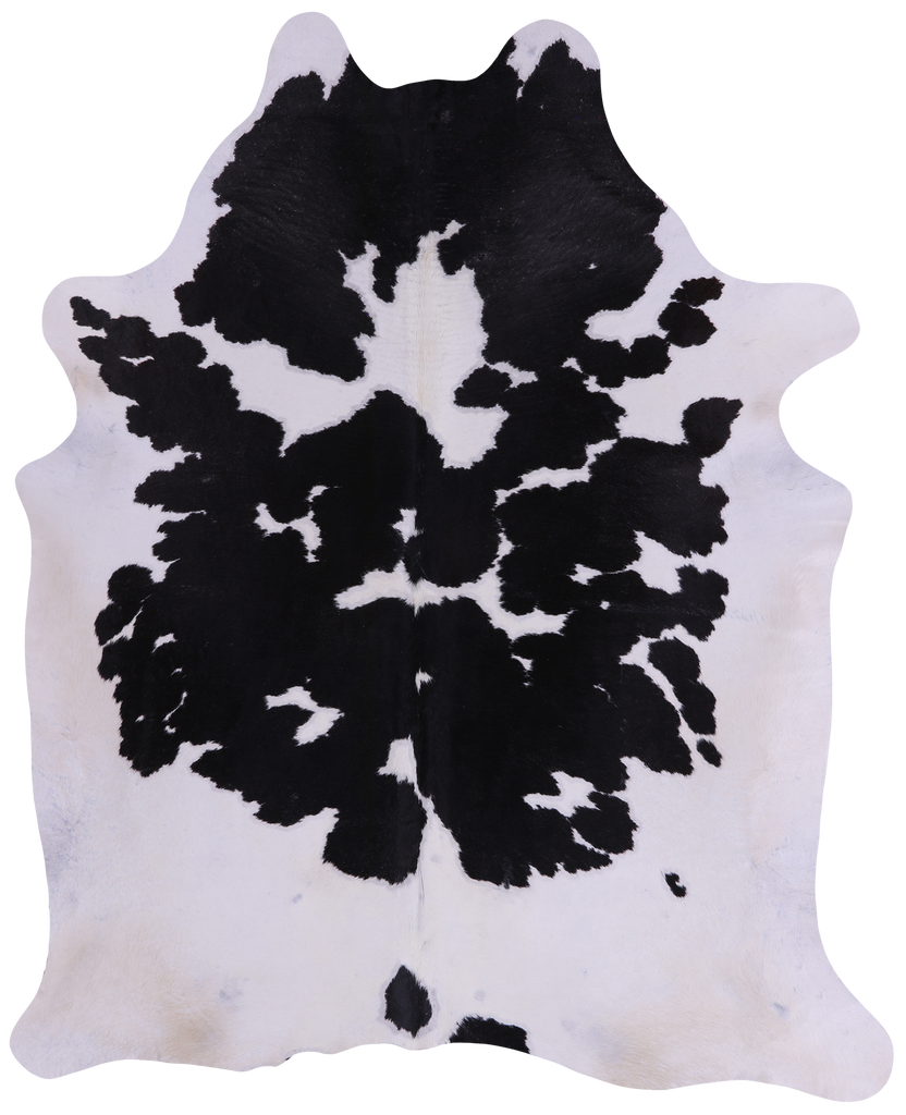 SUPER SALE Black & White Natural Cowhide Rug - XX-Large 8' 0"H x 6' 5"W