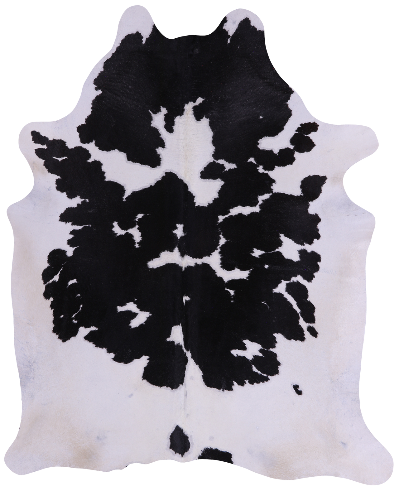 SUPER SALE Black & White Natural Cowhide Rug - XX-Large 8' 0"H x 6' 5"W