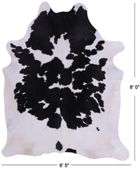 Thumbnail for SUPER SALE Black & White Natural Cowhide Rug - XX-Large 8' 0