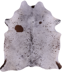 Thumbnail for SUPER SALE Brown Salt & Pepper Natural Cowhide Rug - XX-Large 7' 4