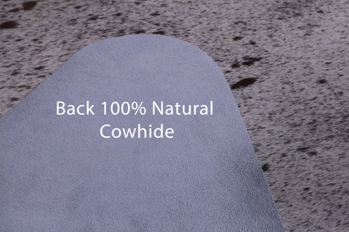 SUPER SALE Brown Salt & Pepper Natural Cowhide Rug - XX-Large 7' 4