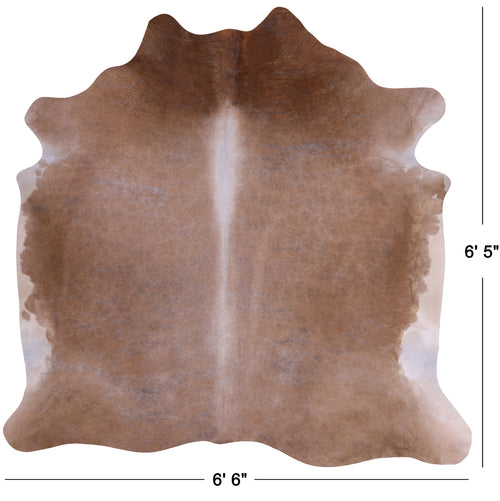 SUPER SALE Light Brown Natural Cowhide Rug - Large 6' 5