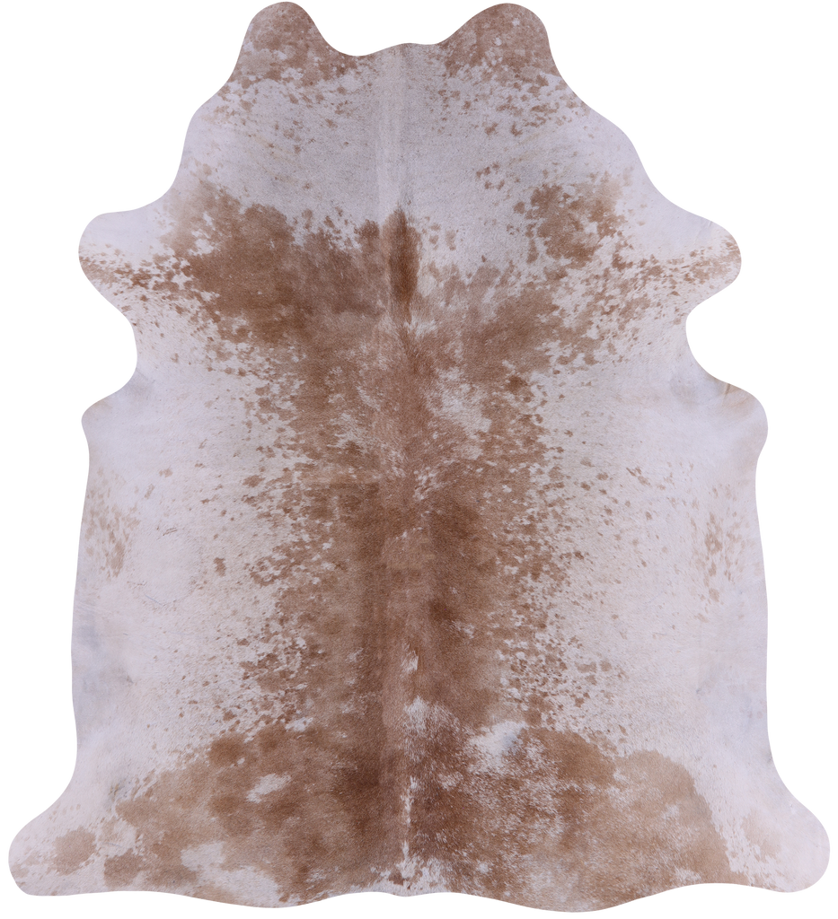SUPER SALE Brown Salt & Pepper Natural Cowhide Rug - X-Large 6' 9"H x 6' 0"W