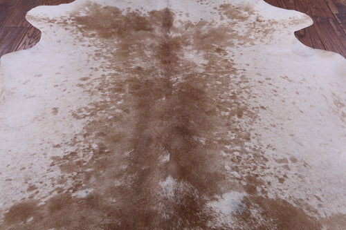 SUPER SALE Brown Salt & Pepper Natural Cowhide Rug - X-Large 6' 9