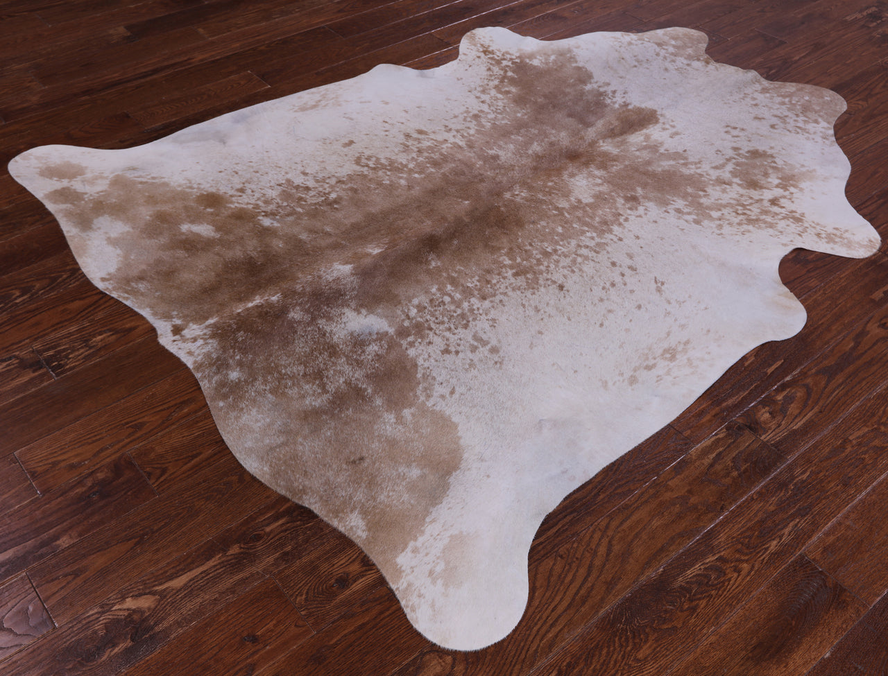 SUPER SALE Brown Salt & Pepper Natural Cowhide Rug - X-Large 6' 9"H x 6' 0"W