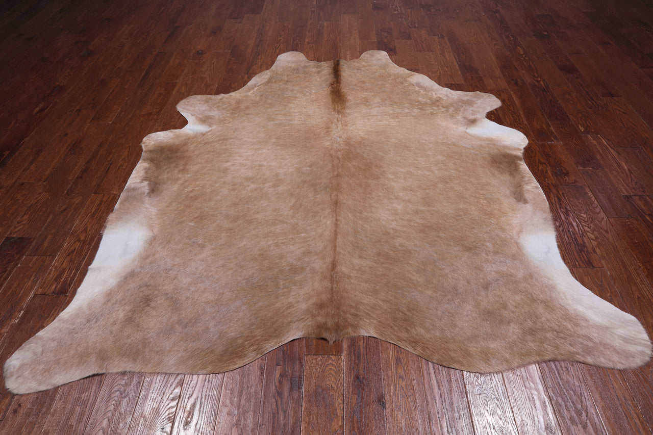 SUPER SALE Light Brown Natural Cowhide Rug - XX-Large 7' 10"H x 7' 0"W