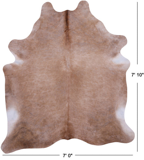 SUPER SALE Light Brown Natural Cowhide Rug - XX-Large 7' 10