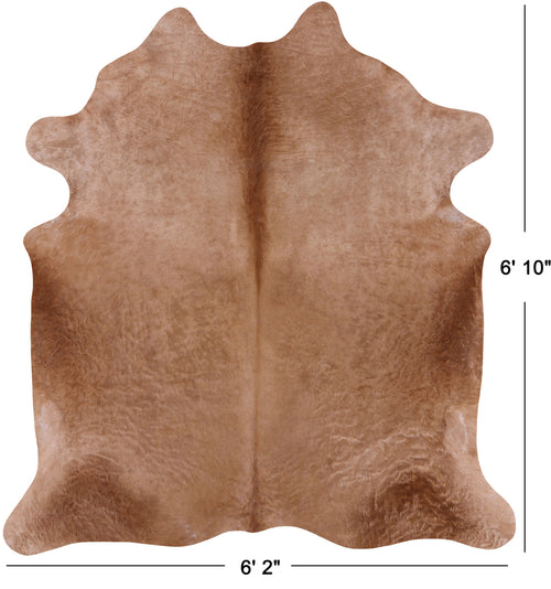 SUPER SALE Light Brown Natural Cowhide Rug - X-Large 6' 10