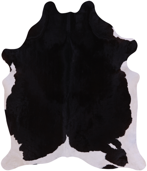 SUPER SALE Black & White Natural Cowhide Rug - XX-Large 8' 0