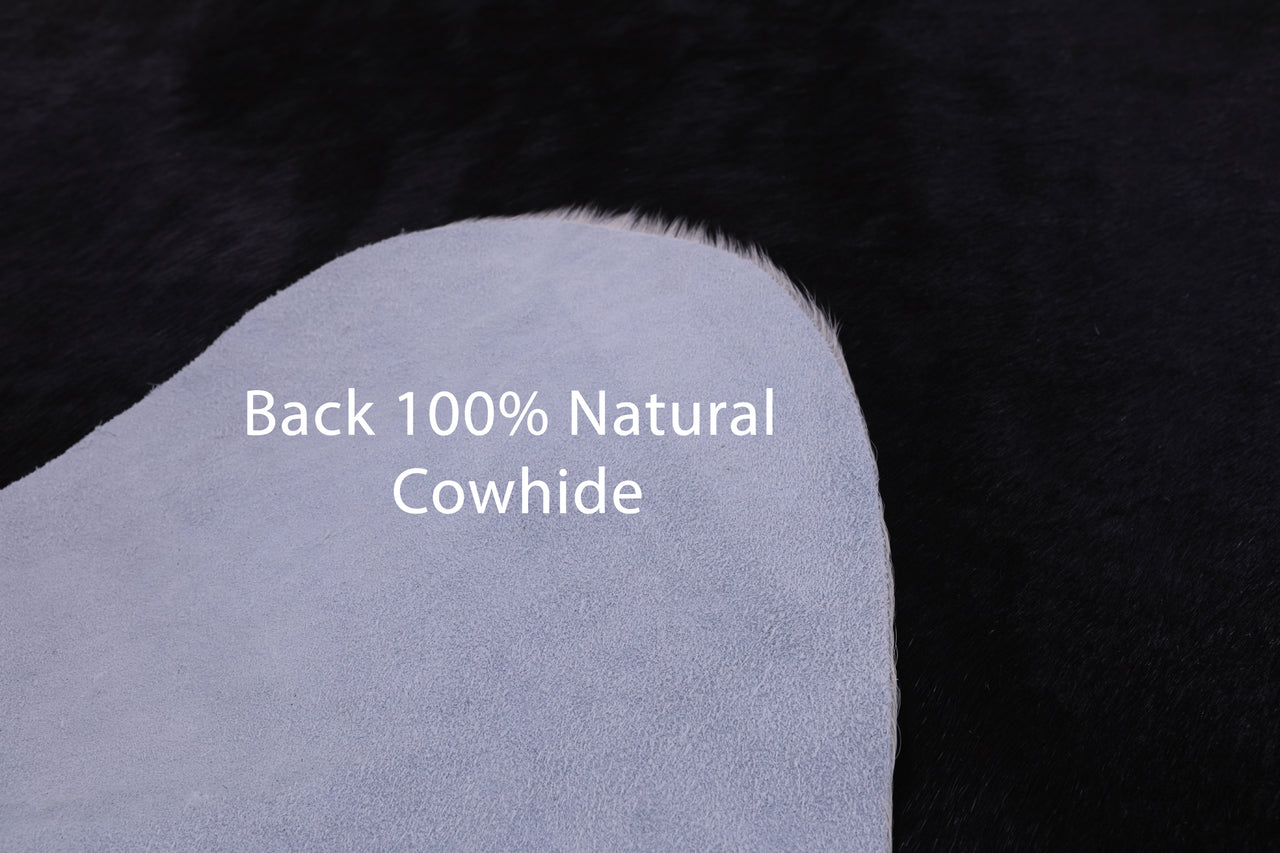 SUPER SALE Black & White Natural Cowhide Rug - XX-Large 8' 0"H x 6' 8"W