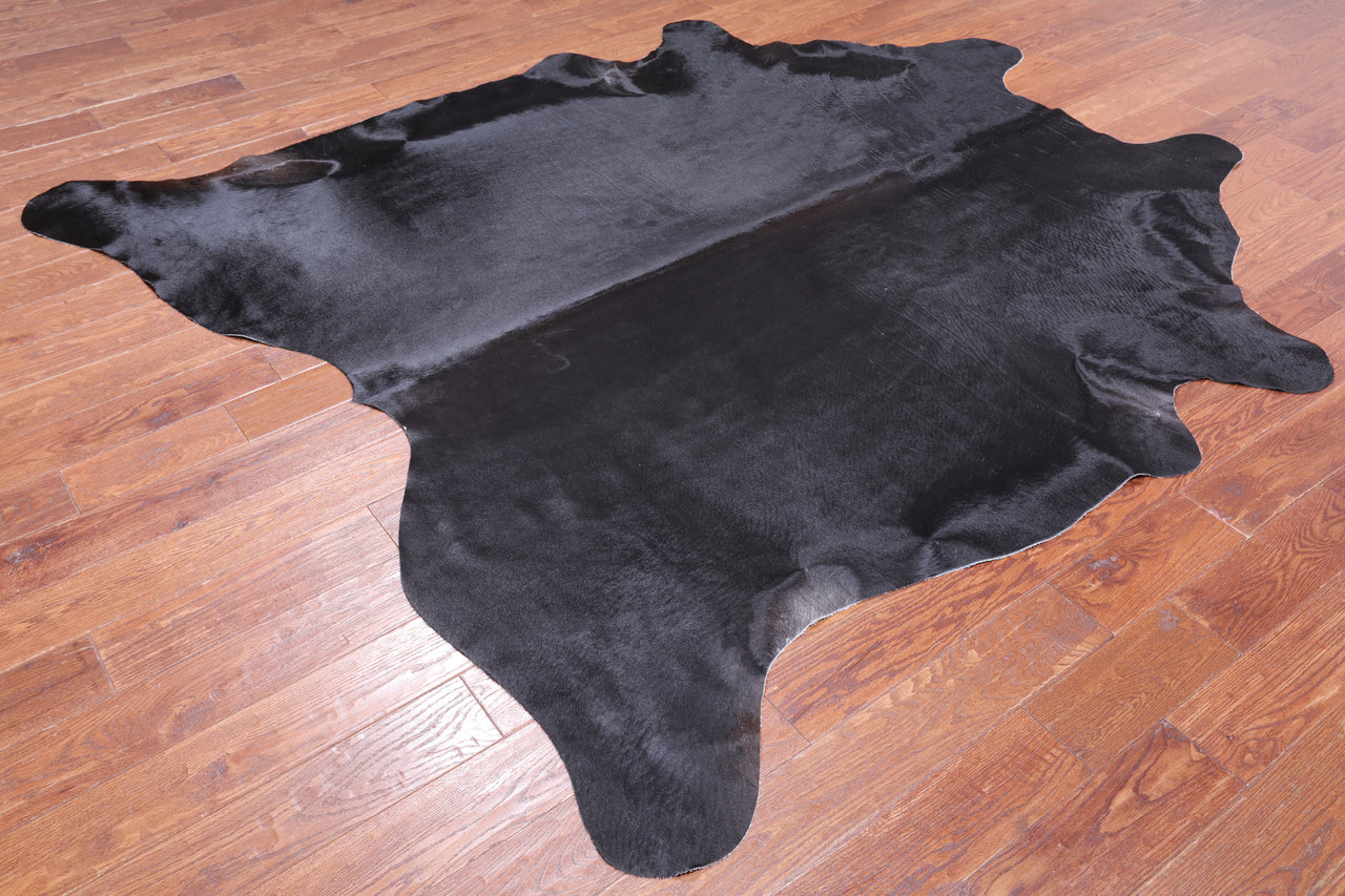 SUPER SALE Black Natural Cowhide Rug - XX-Large 8' 2"H x 7' 0"W