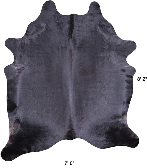 SUPER SALE Black Natural Cowhide Rug - XX-Large 8' 2