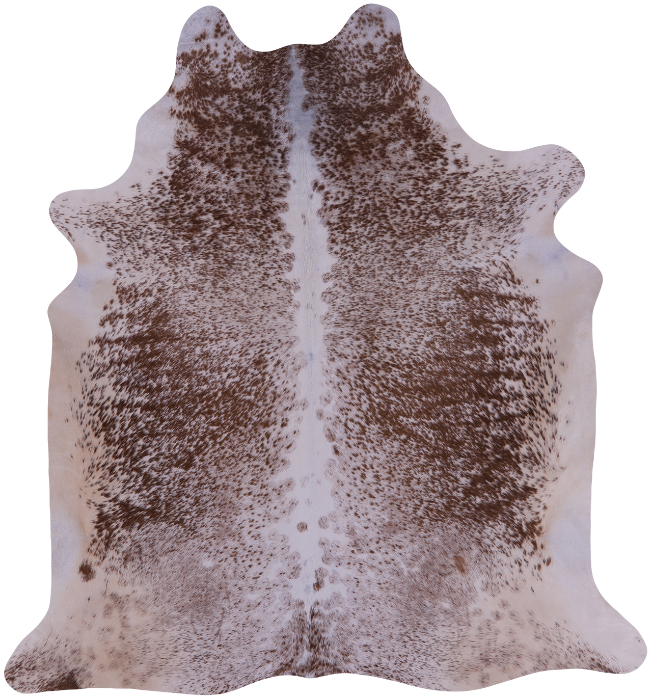 SUPER SALE Brown Salt & Pepper Natural Cowhide Rug - XX-Large 7' 8"H x 7' 1"W
