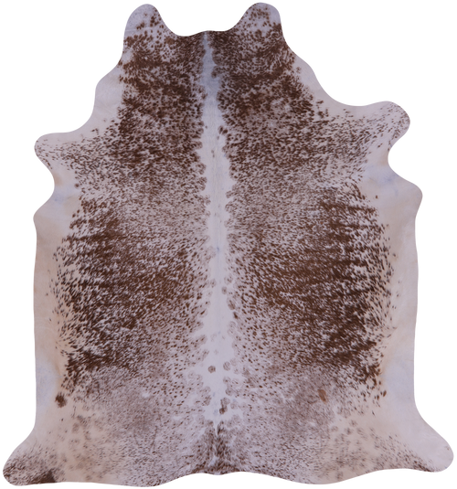 SUPER SALE Brown Salt & Pepper Natural Cowhide Rug - XX-Large 7' 8
