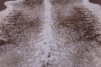 Thumbnail for SUPER SALE Brown Salt & Pepper Natural Cowhide Rug - XX-Large 7' 8