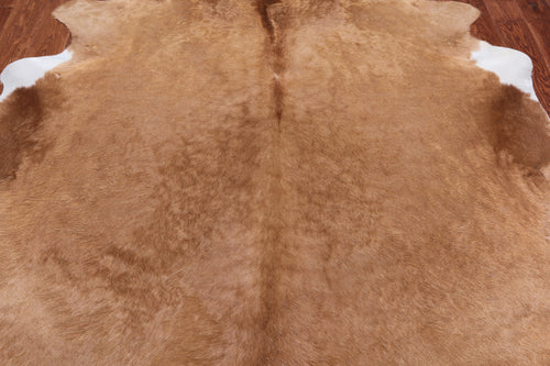 SUPER SALE Light Brown Natural Cowhide Rug - XX-Large 7' 6