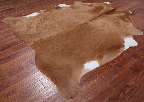 SUPER SALE Light Brown Natural Cowhide Rug - XX-Large 7' 6