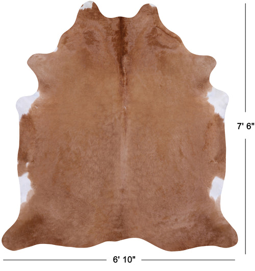 SUPER SALE Light Brown Natural Cowhide Rug - XX-Large 7' 6