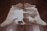 Thumbnail for SUPER SALE Brown & White Natural Cowhide Rug - XX-Large 7' 4