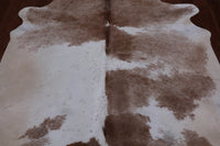 Thumbnail for SUPER SALE Brown & White Natural Cowhide Rug - XX-Large 7' 4