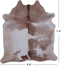 Thumbnail for SUPER SALE Brown & White Natural Cowhide Rug - XX-Large 7' 4