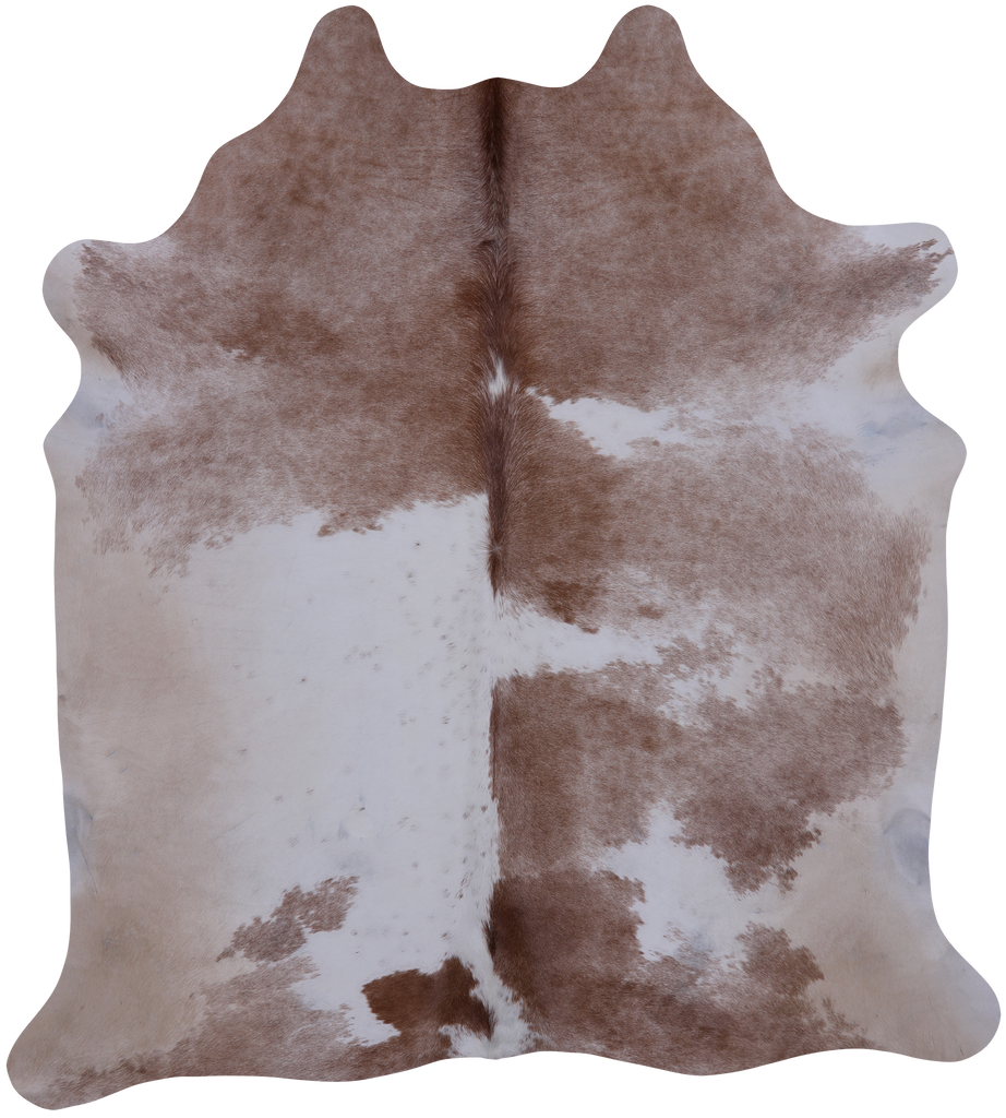 SUPER SALE Brown & White Natural Cowhide Rug - XX-Large 7' 4"H x 6' 6"W