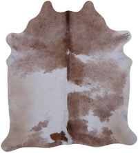 Thumbnail for SUPER SALE Brown & White Natural Cowhide Rug - XX-Large 7' 4